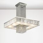Diyas IL31551 Ophelia Polished Chrome/Crystal 8 Light Semi Ceiling Light
