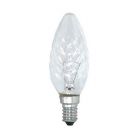 Ormalight 40W 240V SES E14 Twisted Clear Candle Dimmable