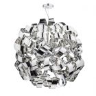 Dar Lighting RAW1255 Rawley 12 Light Pendant Polished Chrome