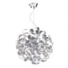 Dar Lighting RAW1350 Rawley 9 Light Ribbon Pendant Aluminium Finish
