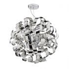 Dar Lighting RAW1355 Rawley 9 Light Pendant Polished Chrome