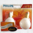 Philips 40W 240V SBC B15 Softone White Golf Ball Round Twin Pack