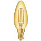 Osram Vintage 4.5W = 37W SES LED Filament Gold Candle - 2500K Extra Warm White - Non Dim