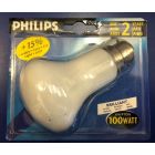 Philips Krypton Halogena Brilliant 100w Opal B22 BC 15% Brighter