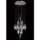 Diyas IL31353 Solana Polished Chrome/Crystal 9 Light Pendant Light