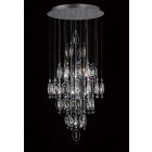Diyas IL31354 Solana Polished Chrome/Crystal 18 Light Pendant Light
