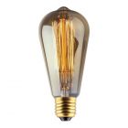 60W Rustic Vintage Style Squirrel Cage ST64 ES E27 Antique Extra Warm White