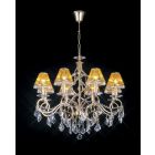 Diyas IL30328 Torino French Gold/Crystal 8 Light Pendant Light
