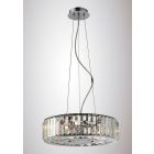 Diyas IL30072 Torre Polished Chrome/Crystal 5 Light Pendant Light