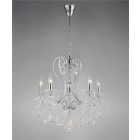 Diyas IL31365 Vela Polished Chrome/Crystal 5 Light Pendant Light
