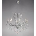 Diyas IL31368 Vela Polished Chrome/Crystal 8 Light Pendant Light