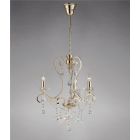 Diyas IL32063 Vela French Gold/Crystal 3 Light Pendant Light
