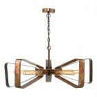 Dar YAV0564 Yavanna 5Lt Pendant Oiled Copper