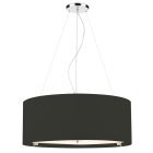 Dar Lighting ZAR0622 Zaragoza 6 Light Pendant Black 90cm