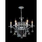 Diyas IL30126 Zinta Polished Chrome/Crystal 6 Light Pendant Light