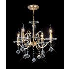 Diyas IL30224 Zinta French Gold 4 Light Pendant Light