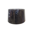 Interiors 1900 Rochamp Freya 16in Black w/ Silver Lining Tapered Drum Silk Shade