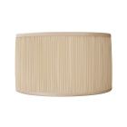 Interiors 1900 Rochamp Nicole 15in Cream Mushroom Pleat Drum Silk Shade