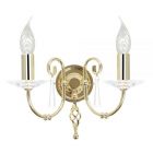 Elstead Aegean 2lt Wall Light in Polished Brass
