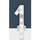 St Helens Home and Garden Battery Operated 3D LED Number Light - 1