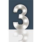 St Helens Home and Garden Battery Operated 3D LED Number Light - 3
