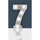 St Helens Home and Garden Battery Operated 3D LED Number Light - 7