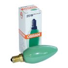 Osram Green Candle 25w SES E14 Incandescent, Dimmable