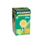 Sylvania Yellow Golf Ball 25W SES E14 Incandescent Festoon, Dimmable