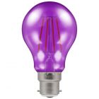 Crompton LED Filament Harlequin GLS 4.5W BC B22 Purple Coloured