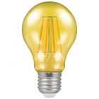 Crompton LED Filament Harlequin GLS 4.5W ES E27 Yellow Coloured