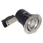 BELL 08585 Fire Rated Centre Tilt Downlights GU10 / MR16 (Satin Nickel)