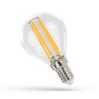 Spectrum LED Round Golf Ball 6W = 62W 850lm Small Screw SES E14 Clear Warm White 2700K Non-Dimmable